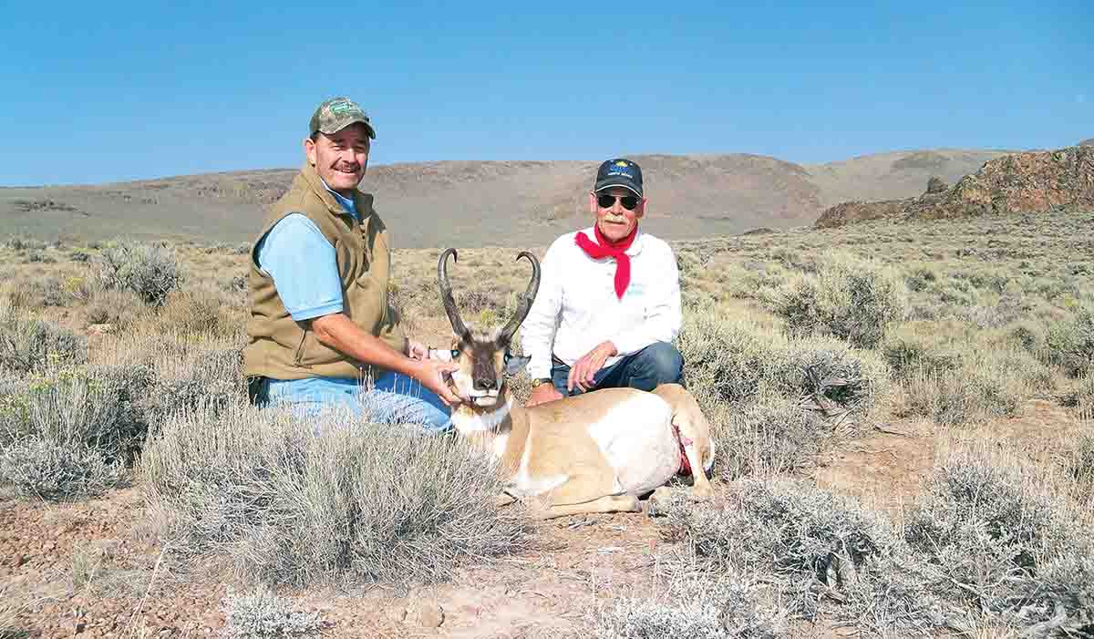 Mike Poulos and Dave hunted in the Black Rock Mountains of Nevada for this pronghorn.